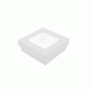 Boite snacking à fenêtre usage froid The Pack nano micro blanc 500ml - par 250