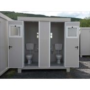 Bungalow sanitaire de chantier avec 2  WC à l'anglaise et 2 lave-mains - SS1