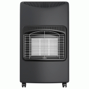 Chauffage d'appoint gaz 4200W + Connectique gaz incluse 3 puissances de chauffe - Poele à gaz mobile Intérieur 120m3 NIKLAS - noir 3701599337467