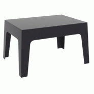 Emh Table basse de terrasse Box noire empilable – polypropylène renforcé – restaurant, hôtel, extérieur - noir EPP (Polypropylène expansé) BOXTABLEBK