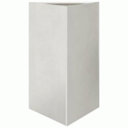 Helloshop26 - Jardinière bac lit surélevé plantes fleurs terrasse jardin triangulaire 50 x 43 x 75 cm acier inoxydable Argent 02_0038819 - 30002179 Helloshop26 - Jardinière bac lit surélevé plantes fleurs terrasse jardin triangulaire 50 x 43 x 75 cm acier inoxydable Argent 02_0038819 - 30002179