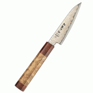 Hezhen - Couteau d’épluchage Damas en cuivre 11 cm - série X05C - fabriqué en acier damas en cuivre à 37 couches - multicolore X05C_SG