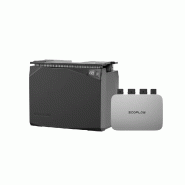 Kit solaire pour balcon EcoFlow PowerStream avec une batterie étanche 2 kWh (avec câble)