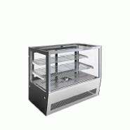 KLIMAITALIA Vitrine chauffante inox AISI 304, étagères inox, bac humidification, LED, dimensions 66x53x73 cm, modèle DLH70 - 3958