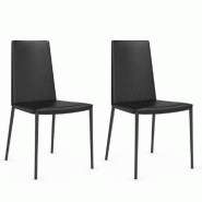 LOT DE 2 CHAISES ITALIENNE BOHEME NOIR