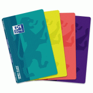 Oxford Lot de 10 Carnet Openflex piqué 9x14, 96p./48 feuilles 90g/m², quadrillé 5x5, coloris assortis (4) - 3020120040103