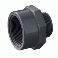 Réduction PVC F Taraudée, M Filetée Réduite PN 16 - 3/4"x1/2" - Référence 01IFFVDC