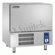 Refroidisseur à air 5 moules GN1/1-EN60x40 avec sonde à aiguille. Programmes durs/doux et cycles de température et de temps. AMITEK Modèle ABT50A