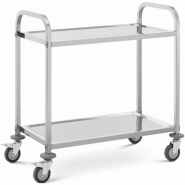Serving Trolley - 2 shelves - 95 x 50 cm - 72 kg - Royal Catering - argenté inox 4062859102676
