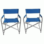 Sunroad 2 X Fauteuil Director Acier Bleu Polyester 600d 10,5 X 48 X 79 Cm Usage Non Intensif Sunroad - bleu 3665476599280 Sunroad 2 X Fauteuil Director Acier Bleu Polyester 600d 10,5 X 48 X 79 Cm Usage Non Intensif Sunroad - bleu 3665476599280
