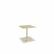 Table de café carrée 70x70 BOLT - jaune