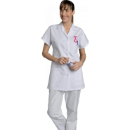 Tunique femme manches courtes écologique Manue 100% coton 200 gr./m2 - TNQMNCTBC-SN02/MC_0