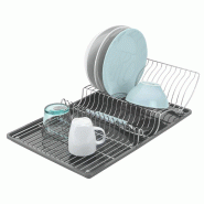 Wing-Tex' 50X31X11Cm Egouttoir à vaisselle avec aile rabattable Metaltex - argenté MTLPRO000-325426000
