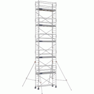 Échafaudage roulant aluminium DOCKER 85 version garde-corps EXMDS - Hauteur de travail : 12,90 m - DUARIB - 7125112 Échafaudage roulant aluminium DOCKER 85 version garde-corps EXMDS - Hauteur de travail : 12,90 m - DUARIB - 7125112