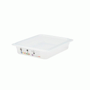 CAMBRO - 22PPT-190 - Bac GN 1/2 SafeTrack avec étiquette intégrée - 26,5 x 32,5 cm - Vente à l'unité (couvercle non inclus) - blanc plastique pol