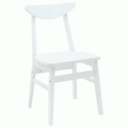 Chaises de salle à manger 2 pcs Blanc 42 x 47.5 x 81 cm Modèle Orion Minimal - 8721359374667
