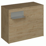 Comptoir Vertigo H T04nat. Spl.Gauche L120cm 2tabl.Couliss.4tab.Amovib.Chênecl