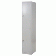 Décoshop26 - Casier armoire de rangement vestiaire 2 compartiments verrouillables en métal gris 185x38x45cm 04_0001661 - gris 3000485732691 Décoshop26 - Casier armoire de rangement vestiaire 2 compartiments verrouillables en métal gris 185x38x45cm 04_0001661 - gris 3000485732691