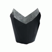 ECOLOMIQUE - 120 Pcs - Caissette de cuisson tulipe papier noir - Diam: 3 cm, Hauteur: 6 cm - ECO210CPST1N - noir papier ECO210CPST1N ECOLOMIQUE - 120 Pcs - Caissette de cuisson tulipe papier noir - Diam: 3 cm, Hauteur: 6 cm - ECO210CPST1N - noir papier ECO210CPST1N
