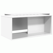 Ensemble de tables basses 2 pcs Blanc Bois d'ingénierie Modèle Atlas Office Ligne - 8721364490383