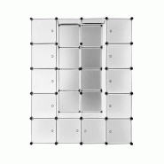 Etagère rayonnage 20 casiers - blanc Etagère rayonnage 20 casiers - blanc
