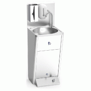 Lave-mains intégré avec un seul bouton-poussoir, dimensions 450x450x1250 mm - 061414FRIC