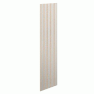 Panneau Vertigo T03 MDF naturel et gris alu 59x1,8x240cm