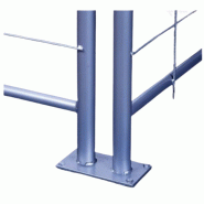 Plot pour clôture à fixer - avec platine Plot pour clôture à fixer - avec platine