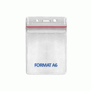 Porte-badge hermétique - Format CB pour 1 carte 86 x 54 mm et Format A6