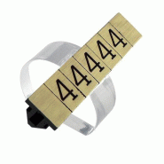 Support prix 1cm demi-lune transparent - par 20 - acrylique pour affichage magasin et vitrine