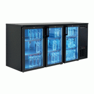 Arrière-Bar Réfrigéré 3 Portes Vitrées Battantes - 422 L - TEFCOLD - 5708181754945