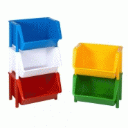 Bac à bec alimentaire gerbable GILAC 18 L - 425x525x315 Bac à bec alimentaire gerbable GILAC 18 L - 425x525x315