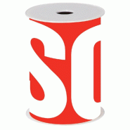 Banderole soldes Tradition - rouge et blanc - 15cm x 10m