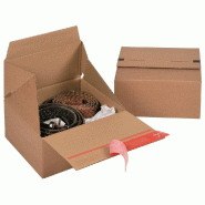 Boîte d'expédition antiforçage fond auto Eurobox S 19.4x19.4x8.7cm