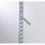Bras incliné chromé - 7 boules - pour fond rainuré - 40cm x 38mm x 13mm