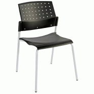 Chaise visiteur empilable So Imola - P35, Paire d'accoudoirs fixes BR64, Kit d'accroche AC64_0