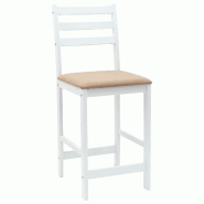 Chaises de salle à manger 2 pcs Blanc 40 x 47,5 x 99,5 cm Modèle Orion Bistro - 8721359375039
