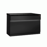 Comptoir caisse TORONTO - L1500 mm - Plan de travail en granit Noir - P900