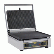 Contact-grill extra-large spécial panini fonte brute plaques lisse et rainurée minuterie PANINI XLE L Roller Grill - inox PANINI XLE L_0