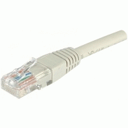 Cordon rj45 catégorie 6 u/utp gris - 1 m 848100