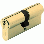 Cylindre double de s?Ret? 30 x 30 en laiton poli - profil europ?En s entrouvrant - s?Rie 7000 Cylindre double de s?Ret? 30 x 30 en laiton poli - profil europ?En s entrouvrant - s?Rie 7000