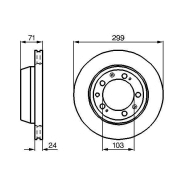 Disque de frein Bosch 0986478417 - ventilé de l'intérieur - arrière - boîte de 2 disques Disque de frein Bosch 0986478417 - ventilé de l'intérieur - arrière - boîte de 2 disques