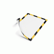 Durable Lot de 5 cadres d'affichage DURAFRAME Magnetic Security, pour format A4, jaune/noir - bleu papier 4005546406572