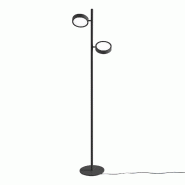 Gea Luce Lampadaire GPIN20 - Lampadaire 36W 2345lm LED 3000K Orientable en Aluminium Noir Mat - Gealuce - GPIN20