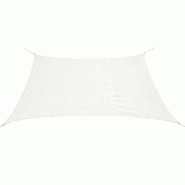 Helloshop26 - Voile toile d'ombrage parasol PEHD carré 2 x 2 m blanc 02_0009451 - blanc 3000510482720