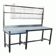 ITALCONCEPT L2G Combine Boucherie, Chassis Inox Avec Structure, 1800 x 1800 x 640mm - 3616350098924