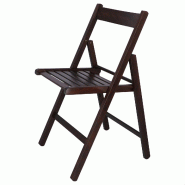 MUEBLEAR - Chaise modèle Bas, wengé - marron Bois massif MU165 MUEBLEAR - Chaise modèle Bas, wengé - marron Bois massif MU165