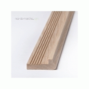 Nez de marche hêtre 60x22mm à coller Nez de marche hêtre 60x22mm à coller