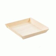 Packnwood FHC - 100Pcs - Barquette carrée en bois "Samouraï" 132x131x19 - marron 210SAMBQ1313 Packnwood FHC - 100Pcs - Barquette carrée en bois "Samouraï" 132x131x19 - marron 210SAMBQ1313