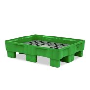 Palette de rétention RETENPACK 75 litres - BRP 75 - PEHD - 500 kg de charge - Caillebotis amovible